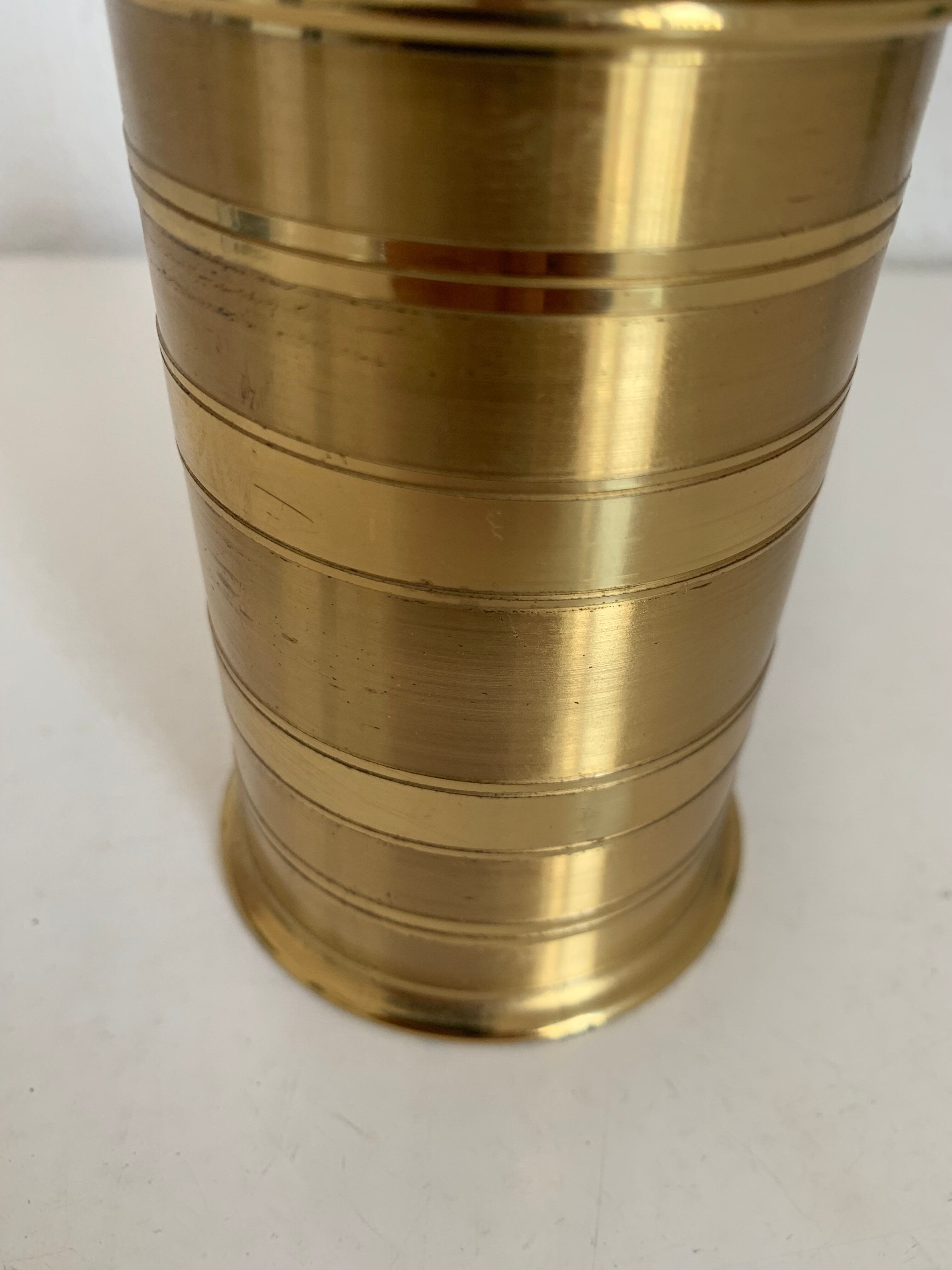 Vintage cigarette holder 1960 golden dispenser box - 14 x 7 cm