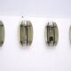 Lot de quatre appliques en verre épais étiquetées par Veca, Italie, années 1960