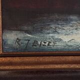 Still life with flowers by Raymond-Jean Bizet 20th century