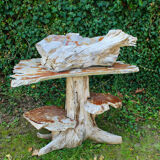 Teak root sink