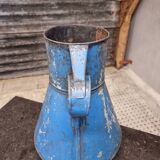 Pichet, bidon, vase à fleurs ancien, bleu azur