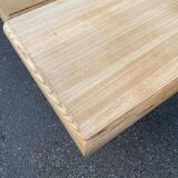 Table à manger de ferme extensible rénovée en bois 260cm