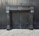 Large Napoleon III fireplace in black Belgian marble, circa 1880