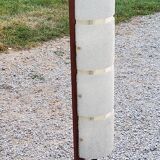 Scandinavian style floor lamp in teak and granite resin from the 70s
