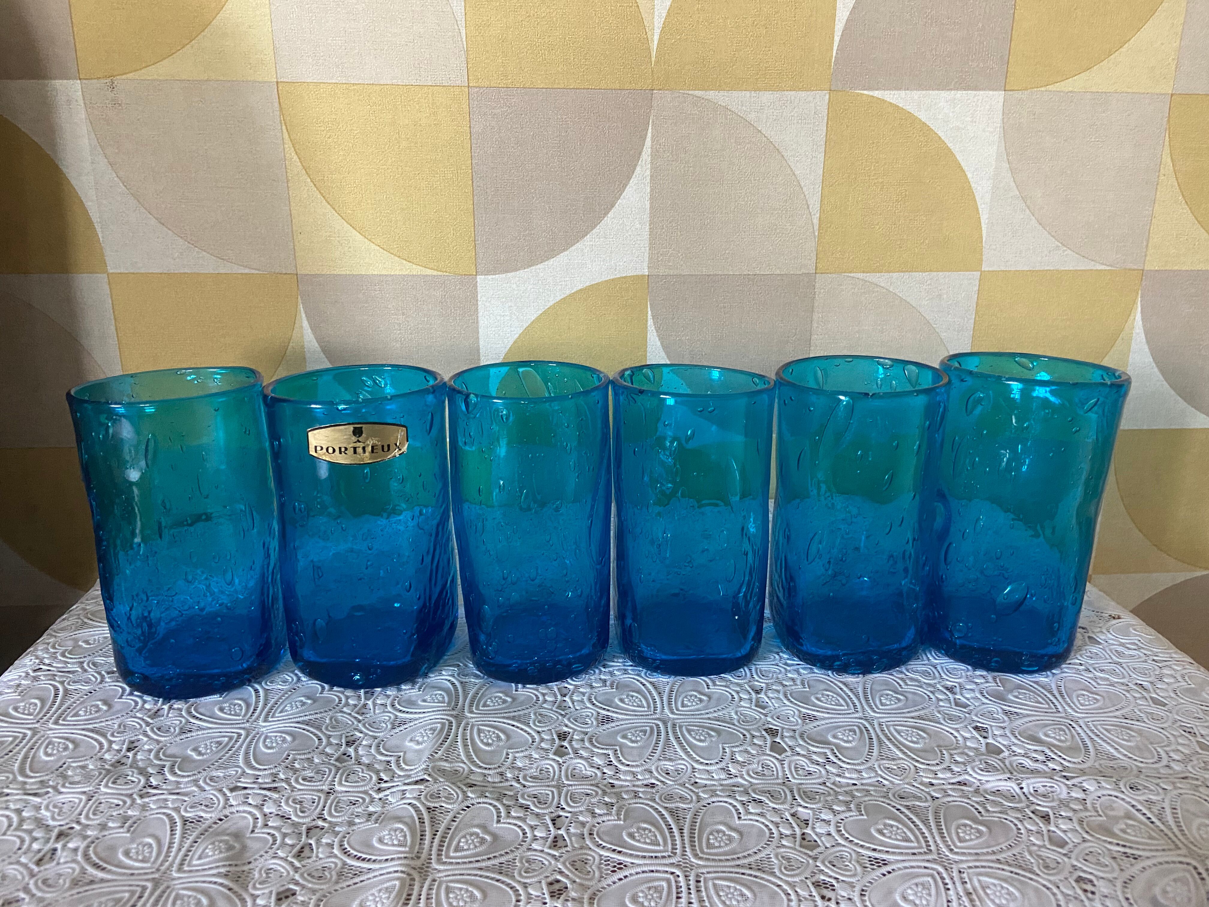 Set of 6 portative glasses