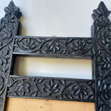 Antique Wooden Picture Frame with flower carvings 42 cm x 19 cm