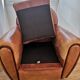 Tawny vintage leather club chair