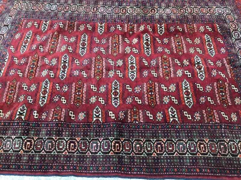 Vintage 115 X 182 CM hand made Bukhara tekke Turkmen carpet