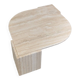 Table basse oeil travertin