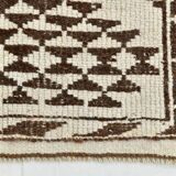 3x10 Brown Cream Kilim Runner Rug 82x320Cm