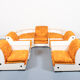 1960s Italian modular seating sofa set