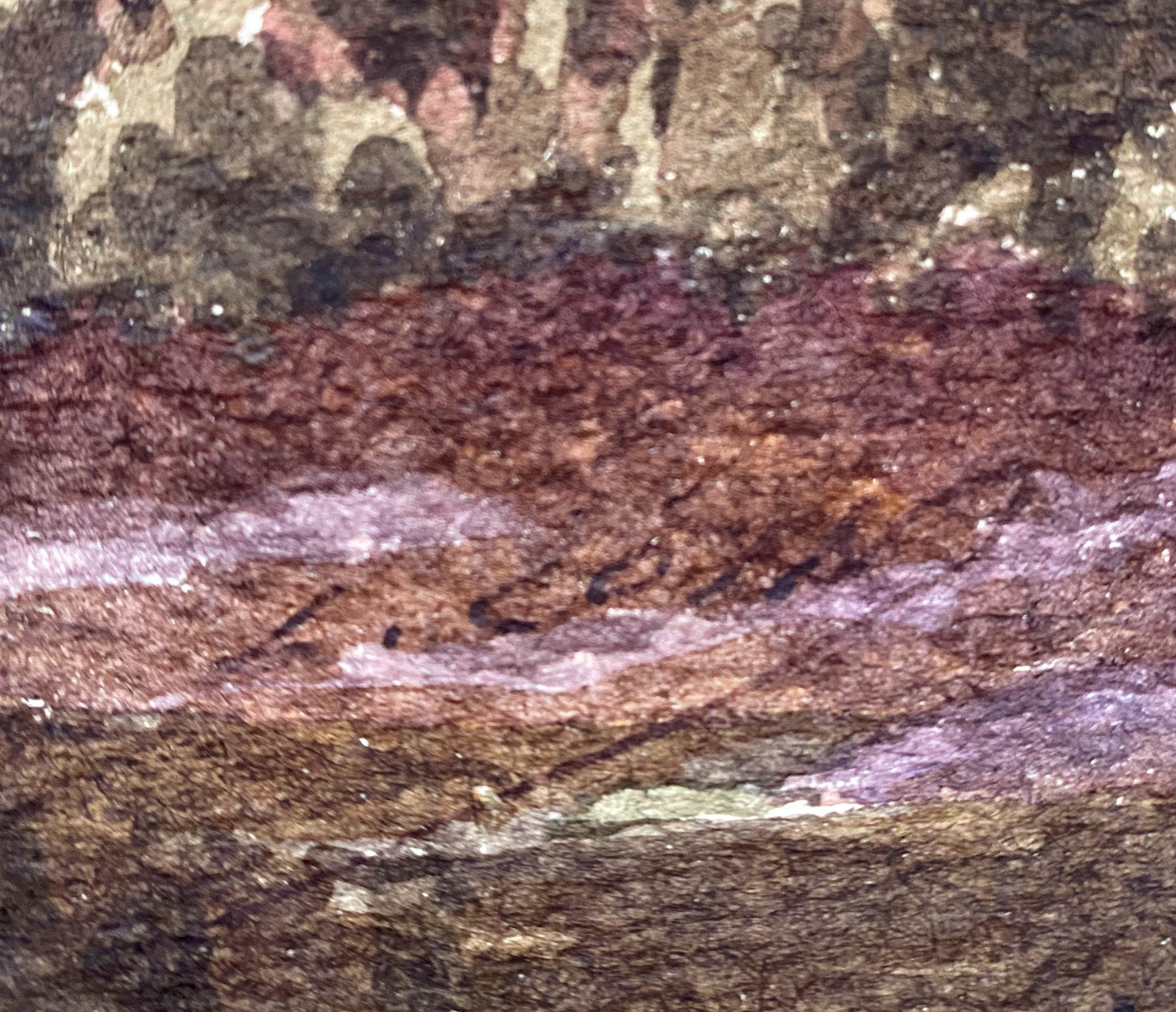 Watercolor "the pond in the undergrowth" signed early XX °