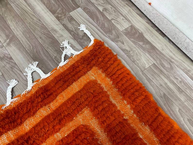 Incredible orange Moroccan rug 150/250cm