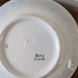 Set of two large Lunéville cups and saucers