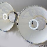Set of 2 lampshades, toile jouy deco Marine