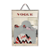 Silkscreen mirror Vogue cover from 1919, 60s 70s.