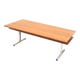 Large vintage wenge table, usable as a dining table, conference table or desk, dating from the 1970s