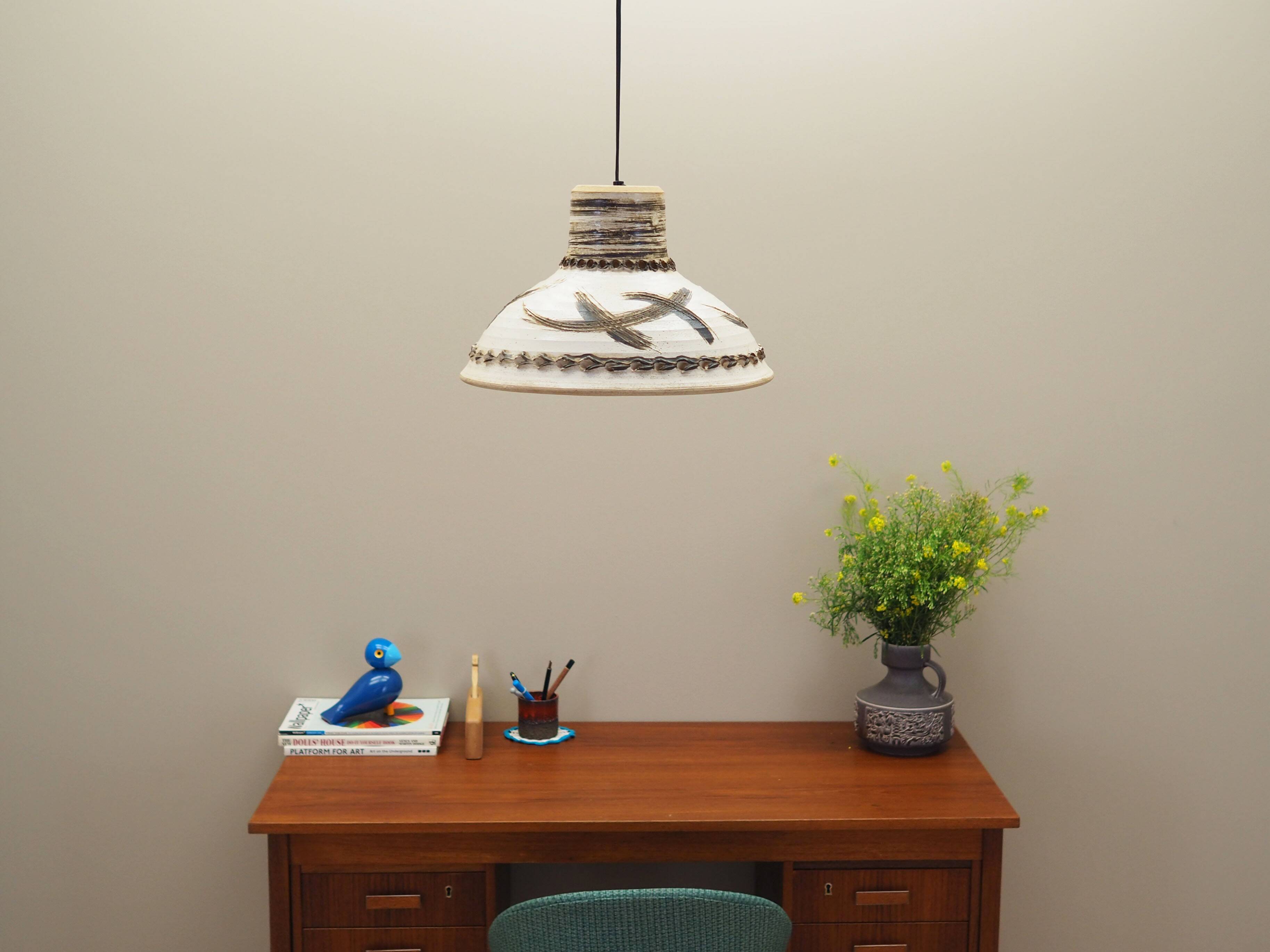 Ceramic lamp, Danish design, 1960s, production: Denmark