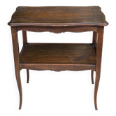 Louis XV serving trolley in solid wood with curved legs