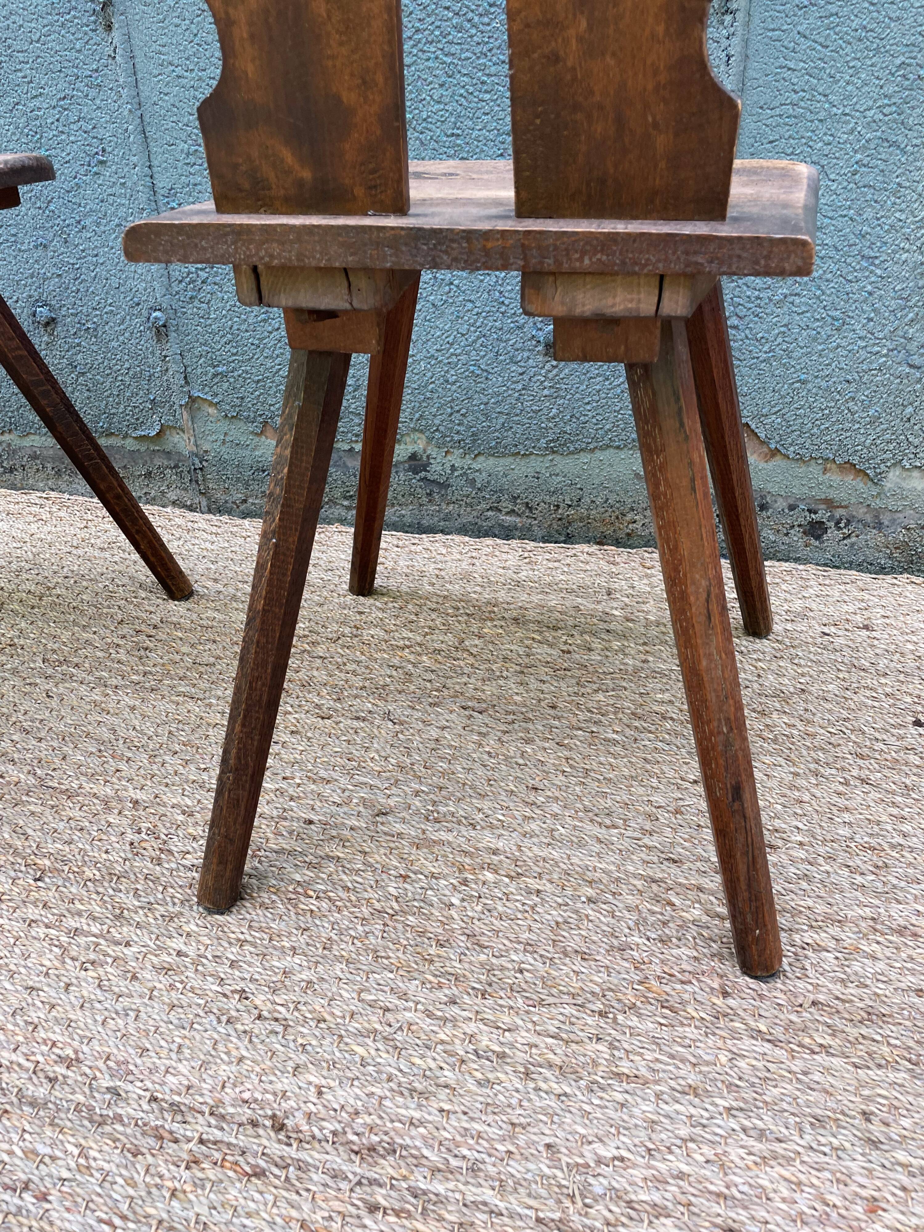 Pair of chairs made of vintage wood