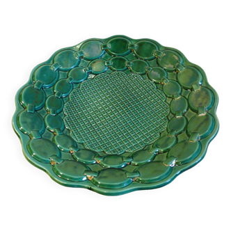 Saint clement green ceramic dish Béatrice Letalle