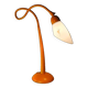 Orange painted steel lamp