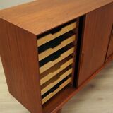 Teak highboard, Danish design, 1970s, manufactured by Omann Jun