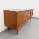 Vintage Scandinavian teak sideboard from the 60s by designer Edvard Valentinsen for Samcom
