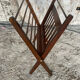 Scandinavian Folding Magazine Rack CEES BRAAKMAN for Pastoe Wood 1960s