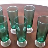 Set of 6 vintage champagne flutes luminarc