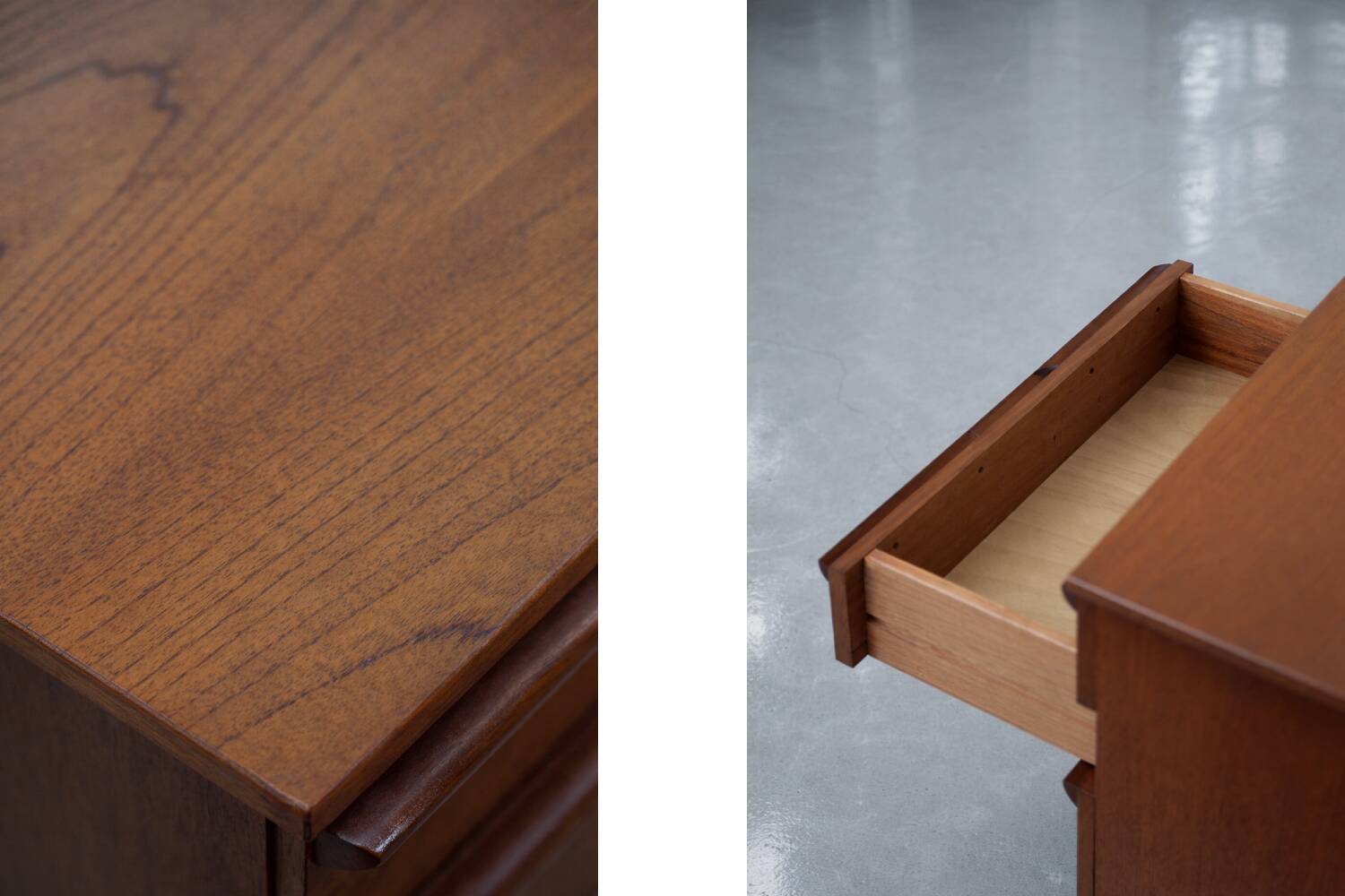 Vintage Mid-Century Modern Brown Teak Desk, 1960s