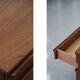 Vintage Mid-Century Modern Brown Teak Desk, 1960s