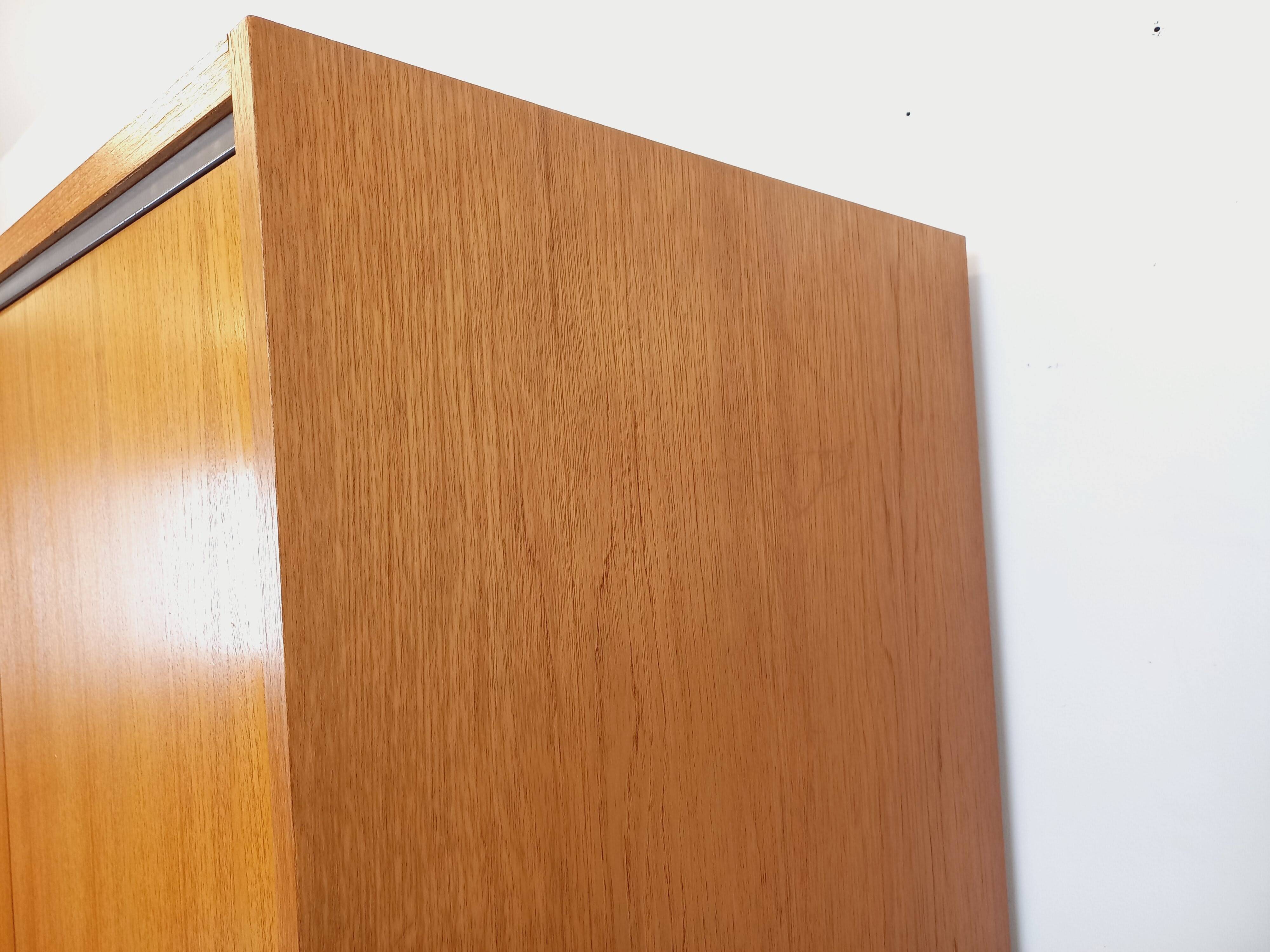 Vintage Scandinavian teak wardrobe from the 1960s.