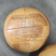 Set of Three Czech Leather Medicine Balls, 1950s