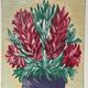Tableau peinture bouquet de fleurs huile sur toile 