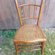 Old thonet style bistro chair turned wood + vintage cane seat