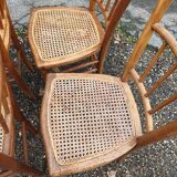 4 caned chairs from the 50s