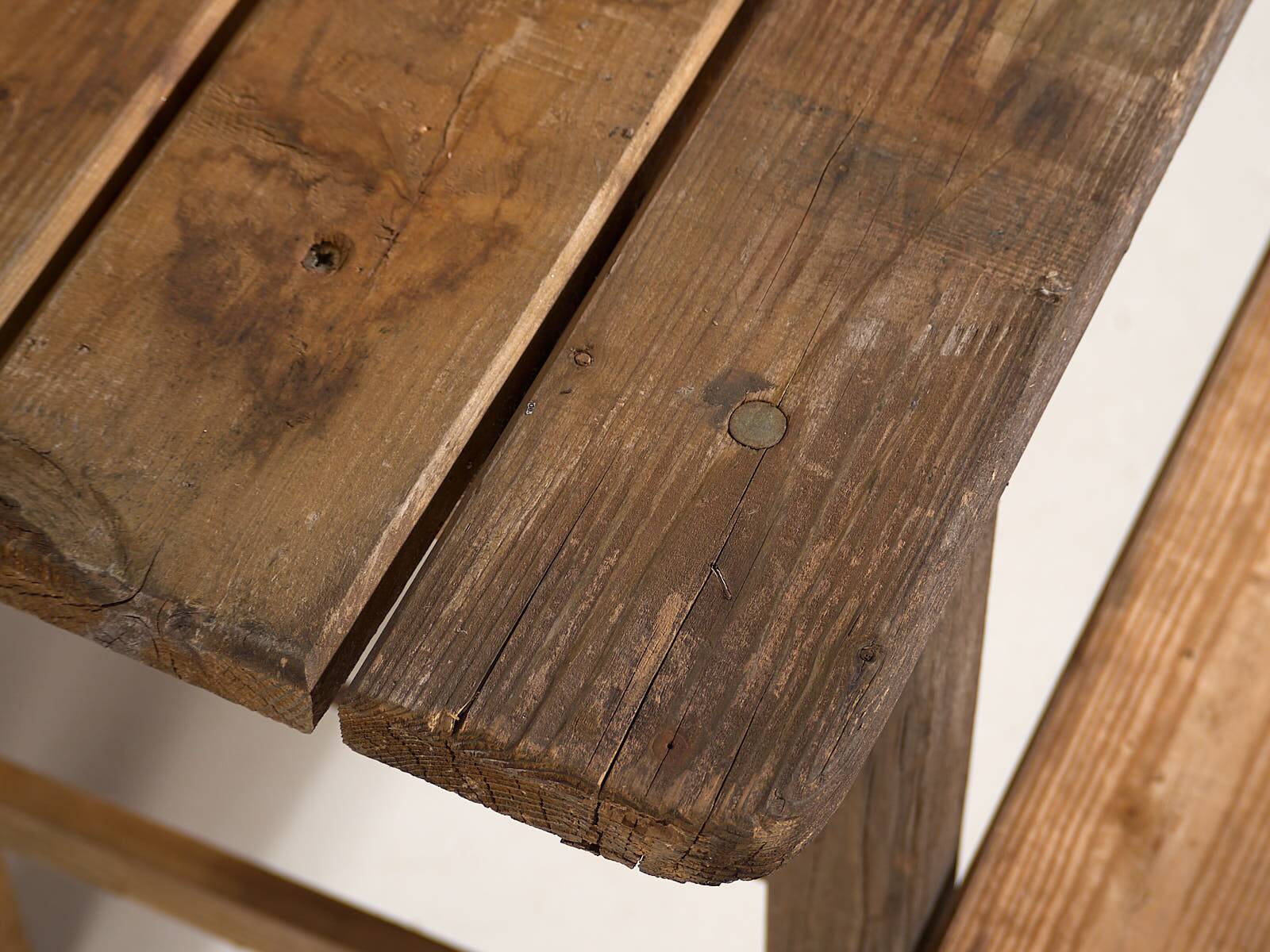 Outdoor table and bench set (c.1950)