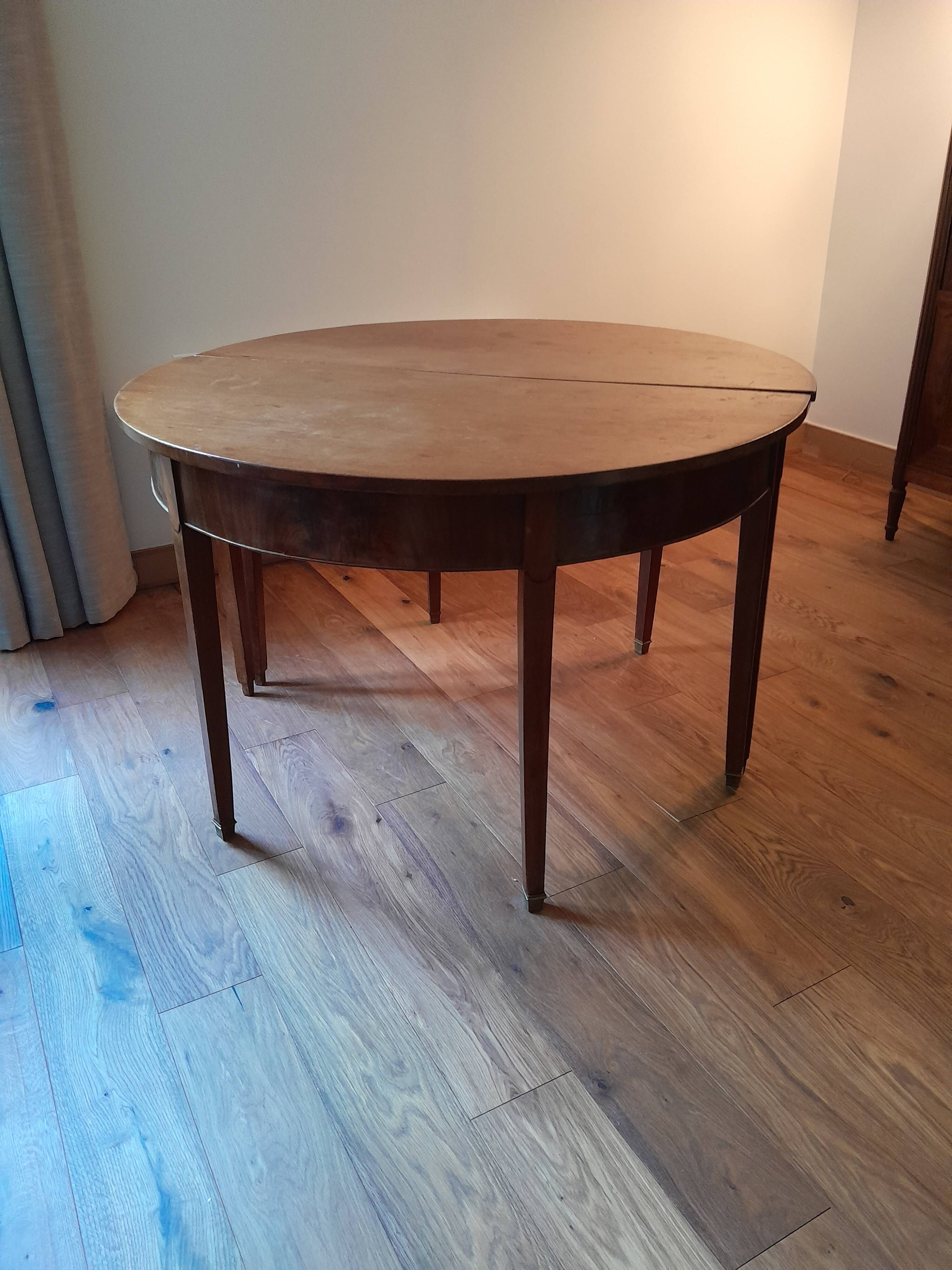 Louis XVI half-moon table