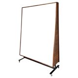 Vintage rolling room divider, Italy 1950s