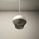 70s space age ufo lamp – vintage dual-color acrylic pendant light made in italy