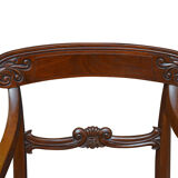 Pair of William IV Mahogany carved chairs