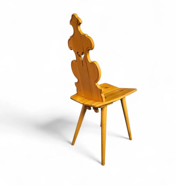 Chaises et table Cepelia Tiroler, ensemble de 5 pièces, Pologne, années 1960, marquées.