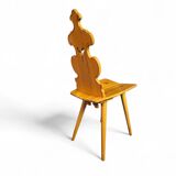 Chaises et table Cepelia Tiroler, ensemble de 5 pièces, Pologne, années 1960, marquées.