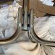 Vintage 1970s chrome metal coat rack