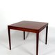 Scandinavian coffee table in exotic wood, around 1960.