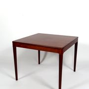 Scandinavian coffee table in exotic wood, around 1960.