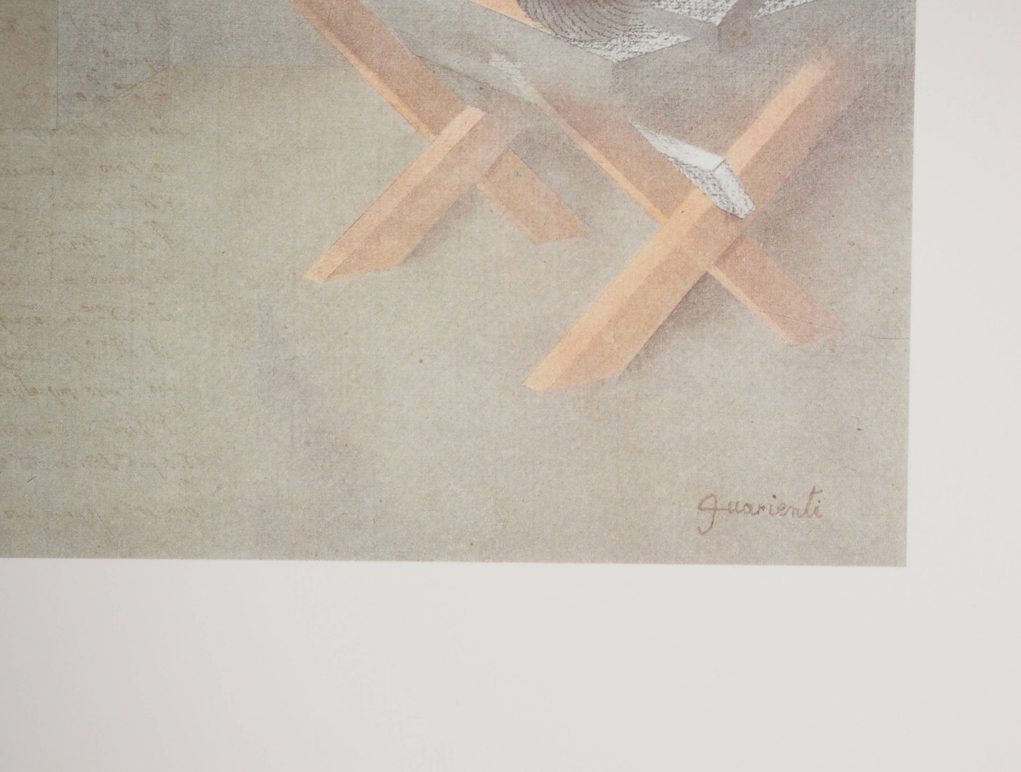 Carlo GUARIENTI : Scène d'intérieur, Héliogravure signée