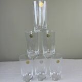 6 engraved glasses