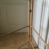 Old natural wood towel rack